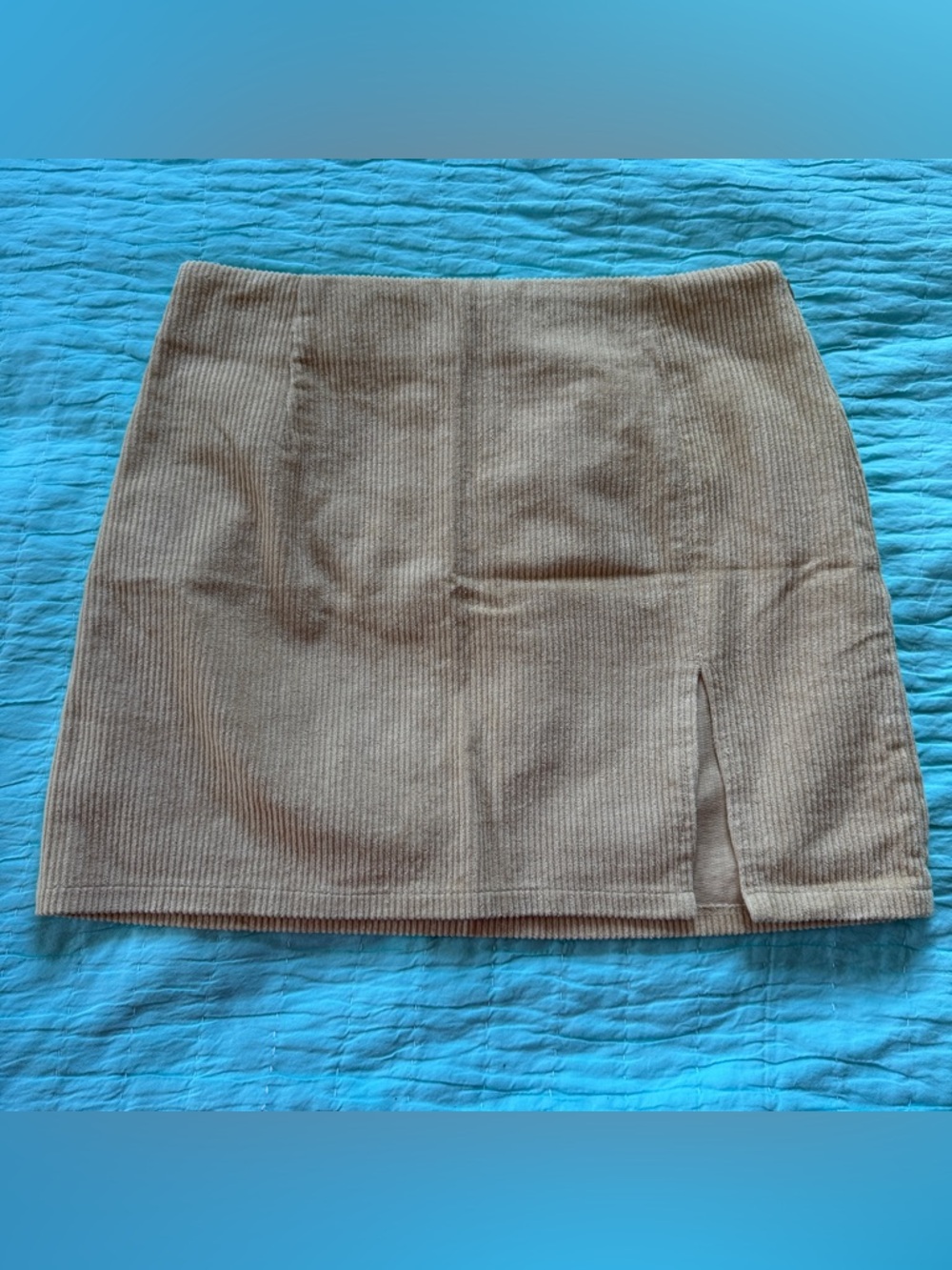 Princess Polly Tan Beige Corduroy Mini Skirt US 6